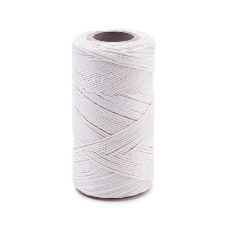 Nitka lniana Modena Nabłyszczana biała 50g/60m
